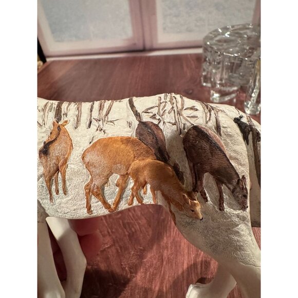 Set of 2 Retired Westland Giftware "Call of the Wolf" Resin Figurines (2008/2009 - Picture 9 of 15